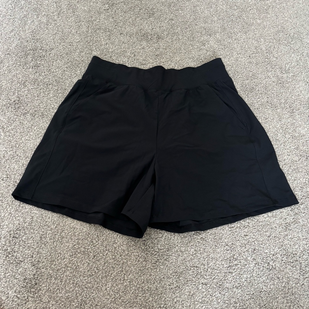Active Black 4 inch High Rise Shorts Size Small
